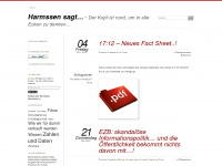 harmssen.wordpress.com Webseite Vorschau