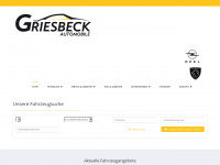 griesbeck-automobile.de Webseite Vorschau