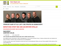 hairstylelist.de Webseite Vorschau