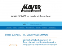 kanalmayer.de Webseite Vorschau