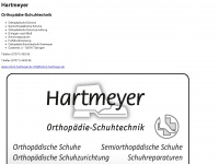 hartmeyer-orthopaedie.de Webseite Vorschau