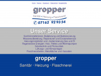 gropper-gmbh.de Webseite Vorschau