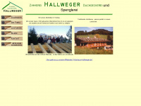 hallweger-zimmerei.de Webseite Vorschau
