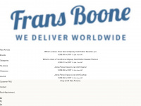 fransboonestore.com Webseite Vorschau