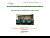 musikverein-eschbach.de Webseite Vorschau