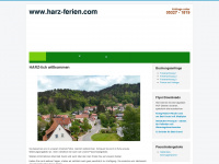 harz-ferien.com Webseite Vorschau