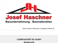 haschner-bauunternehmen.de Webseite Vorschau