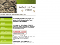 healthy-hoof-care.de Webseite Vorschau