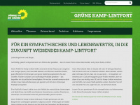 gruene-kamp-lintfort.de Webseite Vorschau