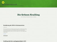 gruene-krailling.de Webseite Vorschau
