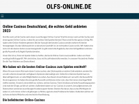 olfs-online.de Webseite Vorschau