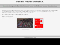 oldtimer-freunde-ohmtal.de Webseite Vorschau