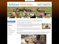 save-the-african-wild-dog.com Webseite Vorschau