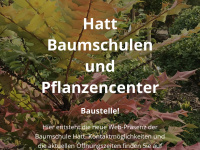 hatt-pflanzencenter.de Webseite Vorschau