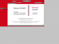 hauck-heizung-sanitaer.de Webseite Vorschau