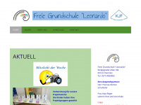 grundschule-leonardo.de Webseite Vorschau