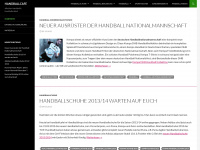 handballcafe.com Webseite Vorschau