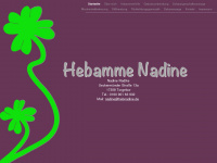 hebnadine.de Webseite Vorschau