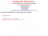 heckemueller-elektrotechnik.de Webseite Vorschau
