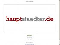 hauptstaedter.de Webseite Vorschau