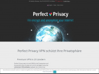 perfect-privacy.com Webseite Vorschau