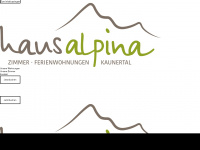 haus-alpina.net Webseite Vorschau