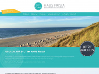 haus-frisia-sylt.de Webseite Vorschau