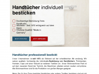 handtuch-besticken.com Webseite Vorschau