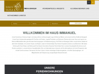 haus-immanuel.info Webseite Vorschau