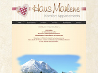 haus-marlene.info Webseite Vorschau