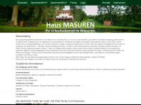 haus-masuren.de Webseite Vorschau