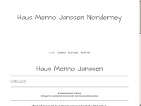 haus-menno-janssen-norderney.de Webseite Vorschau