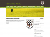 hegering-werl.de Webseite Vorschau