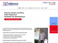 hegewisch.org Webseite Vorschau