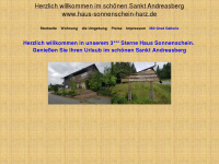 haus-sonnenschein-harz.de Webseite Vorschau