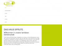 haus-sprute-pflegeeinrichtungen.de Webseite Vorschau