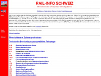 rail-info.ch Webseite Vorschau