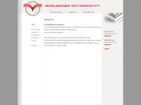 heidelberger-textwerkstatt.de Webseite Vorschau
