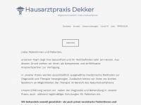 hausarztpraxis-dekker.de Webseite Vorschau