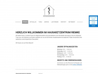 hausarztzentrum-riemke.de Webseite Vorschau