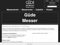 guede-messer-shop.de Webseite Vorschau