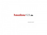 hausbau123.de Webseite Vorschau