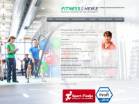 heikes-fitness.de Webseite Vorschau