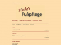 heikes-fusspflege.com Webseite Vorschau