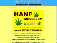 hanf-universum.com Webseite Vorschau