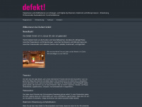 defekt.ch Webseite Vorschau