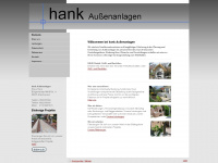 hank-aussenanlagen.de Webseite Vorschau