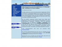 indien-symposium.com Webseite Vorschau