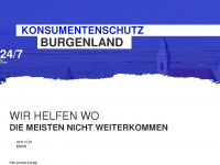 konsumentenschutz-burgenland.at Webseite Vorschau