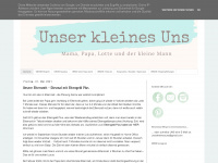unser-kleines-uns.blogspot.com Webseite Vorschau